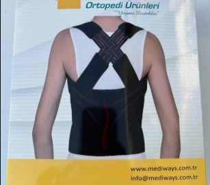 POSTUREKS  KORSE KAMBURLUK SİYAH S-M